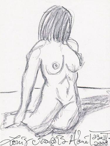 Original Documentary Nude Drawings by Louis-Francois Alarie