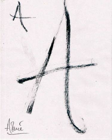 Original Calligraphy Drawings by Louis-Francois Alarie