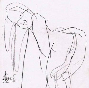 Original Documentary Nude Drawings by Louis-Francois Alarie