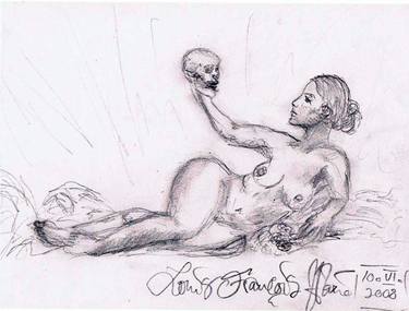 Original Documentary Nude Drawings by Louis-Francois Alarie