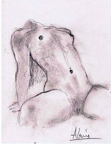 Original Documentary Nude Drawings by Louis-Francois Alarie