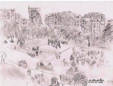 Original Documentary Cities Drawings by Louis-Francois Alarie