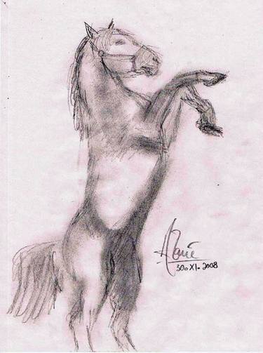 Original Horse Drawings by Louis-Francois Alarie