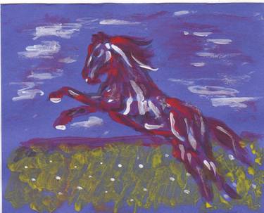 Original Horse Paintings by Louis-Francois Alarie