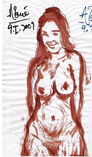 Original Documentary Nude Paintings by Louis-Francois Alarie