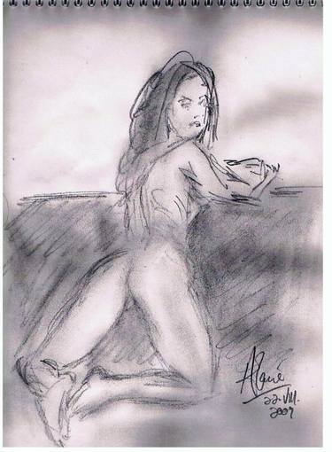 Original Documentary Nude Drawings by Louis-Francois Alarie