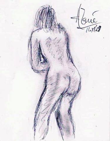 Original Nude Drawings by Louis-Francois Alarie