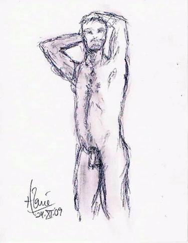 Original Documentary Nude Drawings by Louis-Francois Alarie