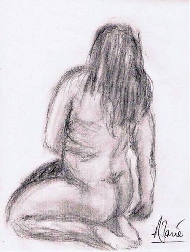 Original Documentary Nude Drawings by Louis-Francois Alarie