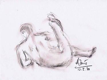 Original Nude Drawings by Louis-Francois Alarie