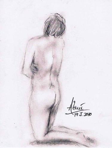 Original Documentary Nude Drawings by Louis-Francois Alarie