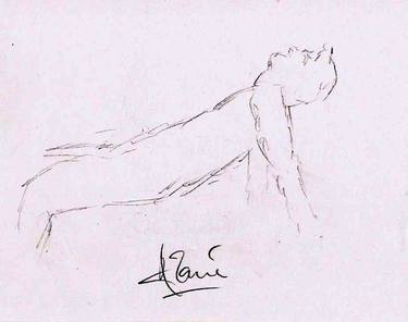 Original Documentary Nude Drawings by Louis-Francois Alarie