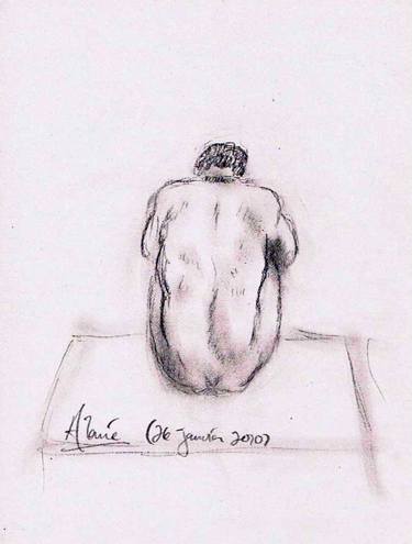 Original Documentary Nude Drawings by Louis-Francois Alarie