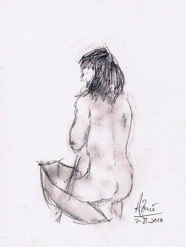 Original Documentary Nude Drawings by Louis-Francois Alarie