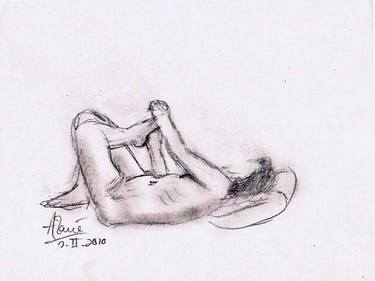 Original Documentary Nude Drawings by Louis-Francois Alarie