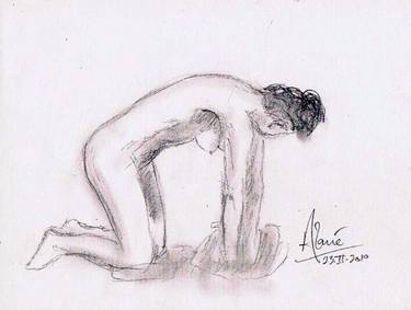 Original Documentary Nude Drawings by Louis-Francois Alarie