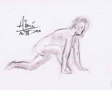 Original Documentary Nude Drawings by Louis-Francois Alarie