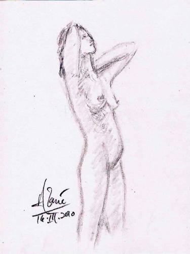 Original Documentary Nude Drawings by Louis-Francois Alarie