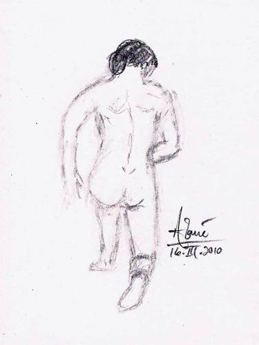 Original Documentary Nude Drawings by Louis-Francois Alarie