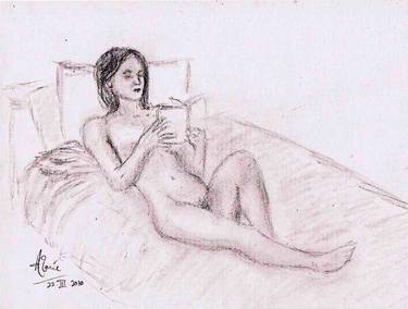 Original Documentary Nude Drawings by Louis-Francois Alarie