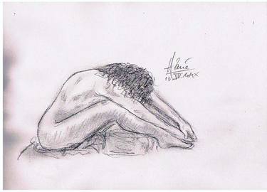 Original Nude Drawings by Louis-Francois Alarie