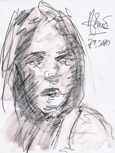 Original Portrait Drawings by Louis-Francois Alarie