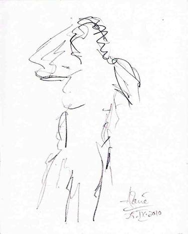 Original Nude Drawings by Louis-Francois Alarie