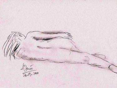 Original Documentary Nude Drawings by Louis-Francois Alarie