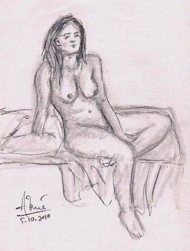 Original Documentary Nude Drawings by Louis-Francois Alarie