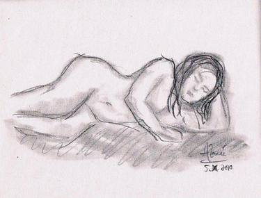 Original Documentary Nude Drawings by Louis-Francois Alarie