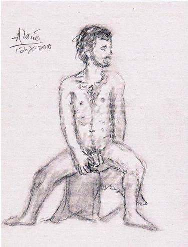 Original Documentary Nude Drawings by Louis-Francois Alarie