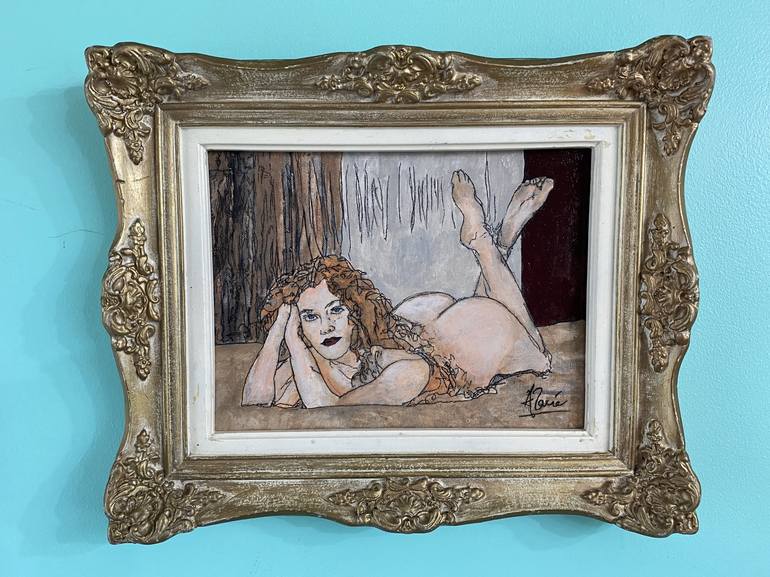 Original Figurative Nude Painting by Louis-Francois Alarie