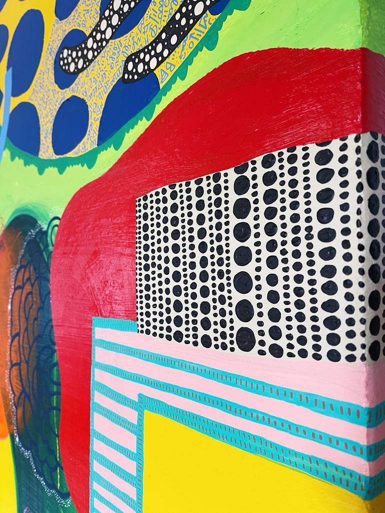 Original Illustration Abstract Painting by Fiona Clark