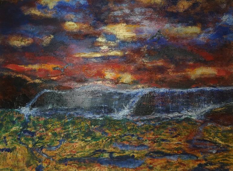 Original Abstract Landscape Painting by Richard Carroll Jr