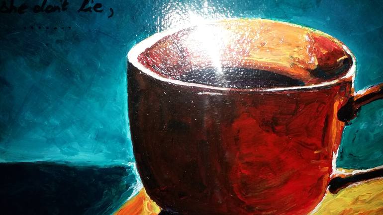 Original Abstract Food & Drink Painting by Yashi Jain