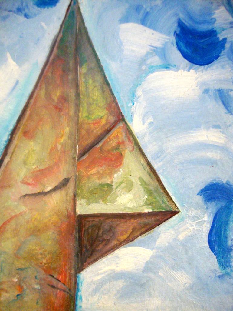Original Abstract Boat Painting by Yashi Jain