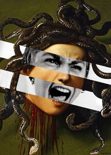 Caravaggio's Medusa & Janet Leigh in Psycho thumb