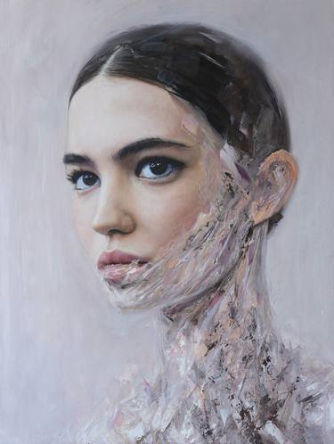 Original Photorealism Portrait Paintings by Andrii Bryzhak