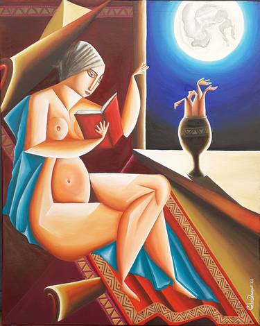 Original Women Paintings by Carlos Xavier Duque Rangel