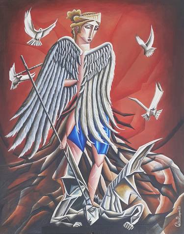 Print of Art Deco Religion Paintings by Carlos Xavier Duque Rangel