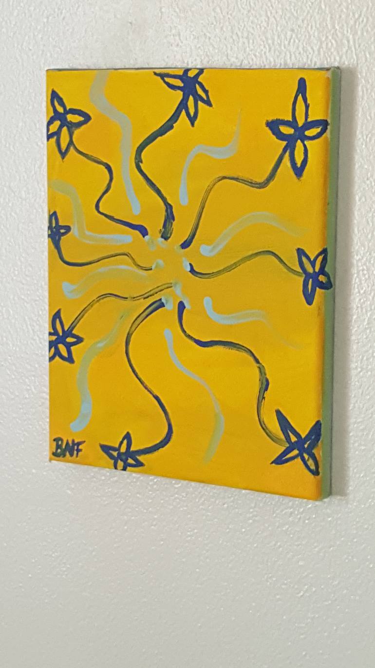 Original Abstract Expressionism Floral Painting by Brianna Ferrell