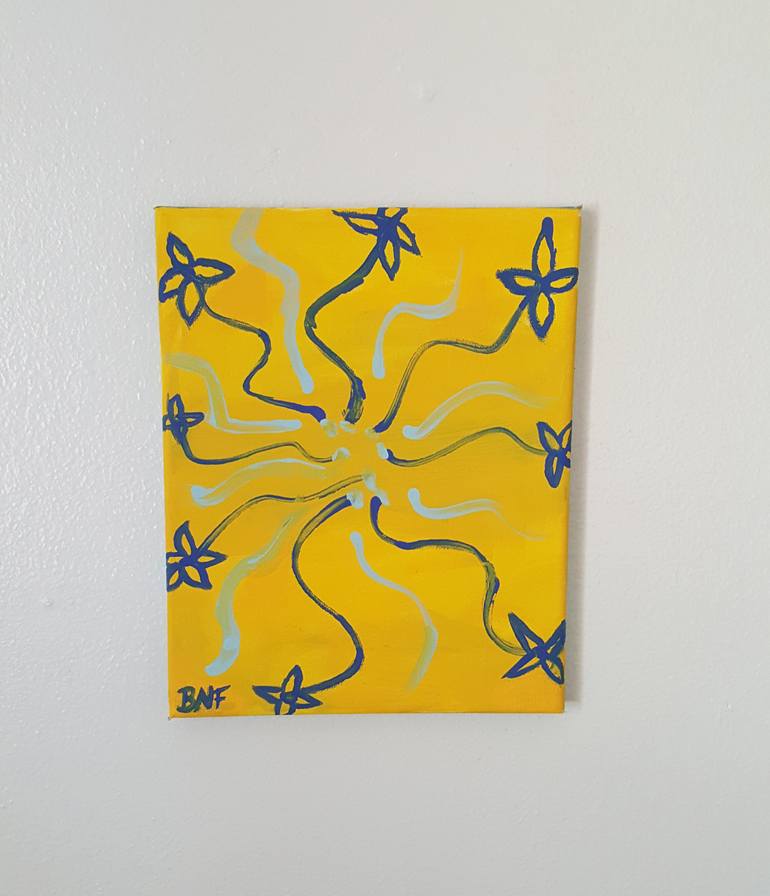 Original Abstract Expressionism Floral Painting by Brianna Ferrell