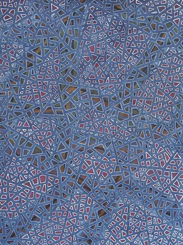 Original Abstract Geometric Painting by Ghafar Afridi