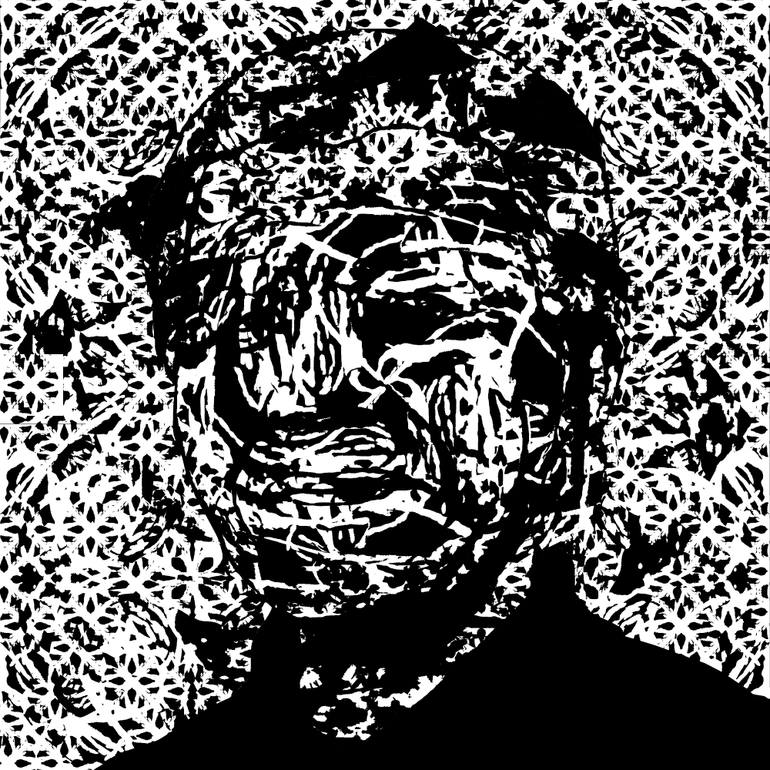 Original Expressionism People Mixed Media by Ghafar Afridi