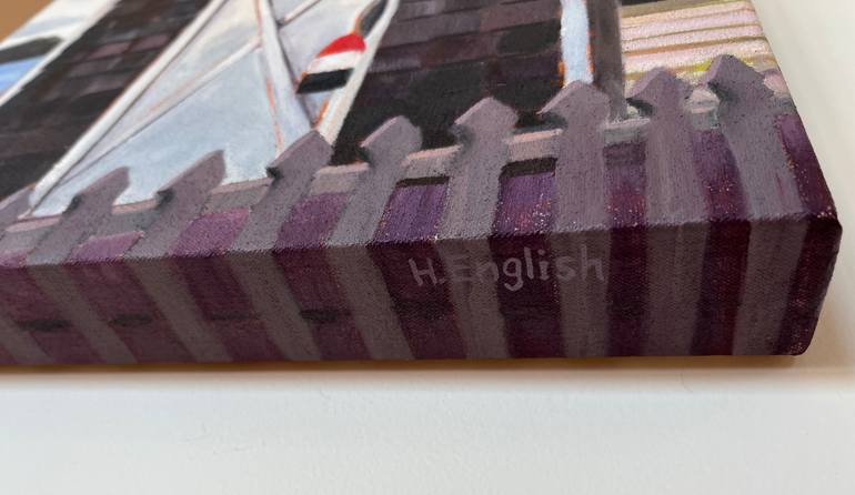 Original Figurative Architecture Painting by Helene English