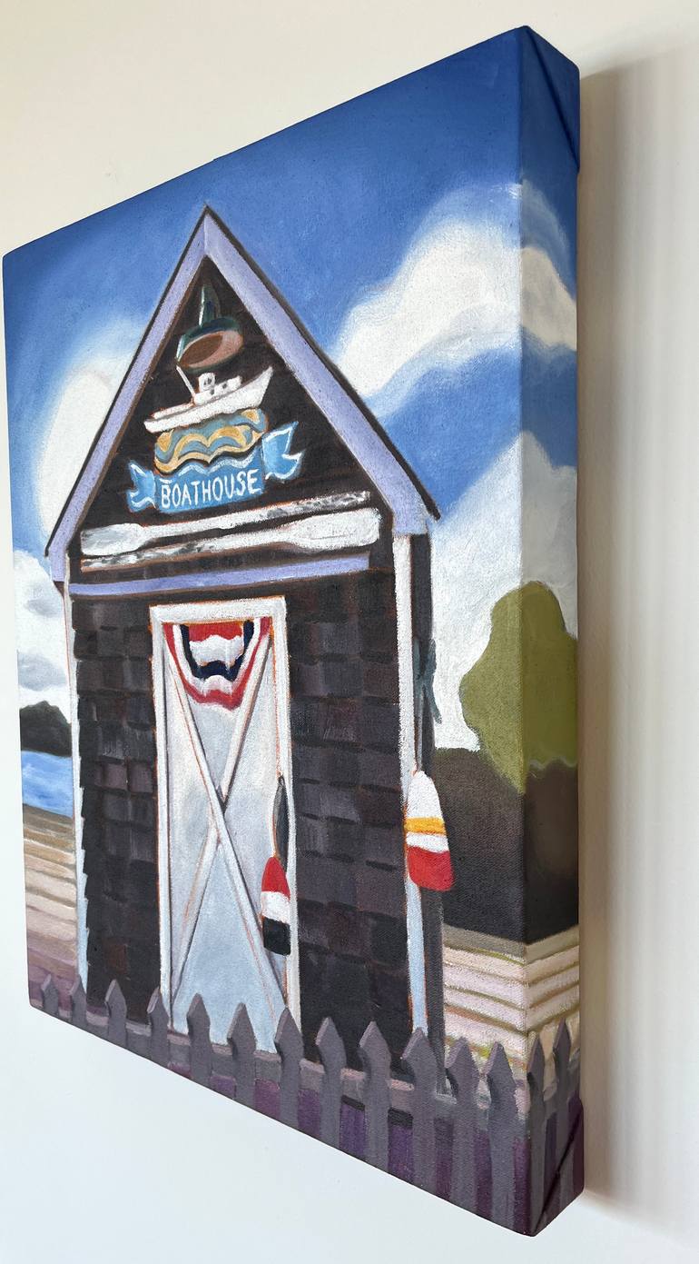 Original Figurative Architecture Painting by Helene English