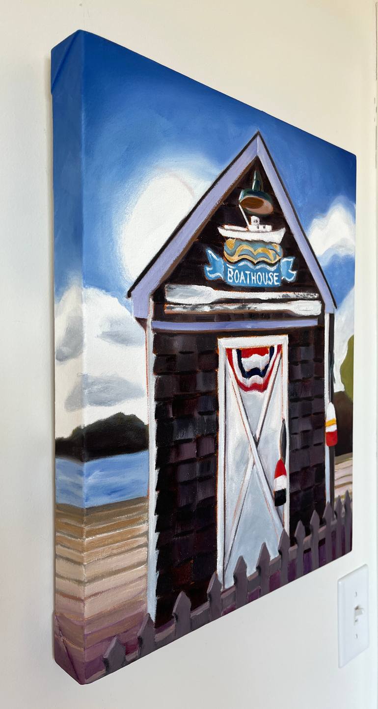 Original Figurative Architecture Painting by Helene English