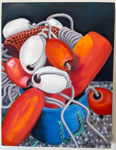 Original Figurative Boat Painting by Helene English