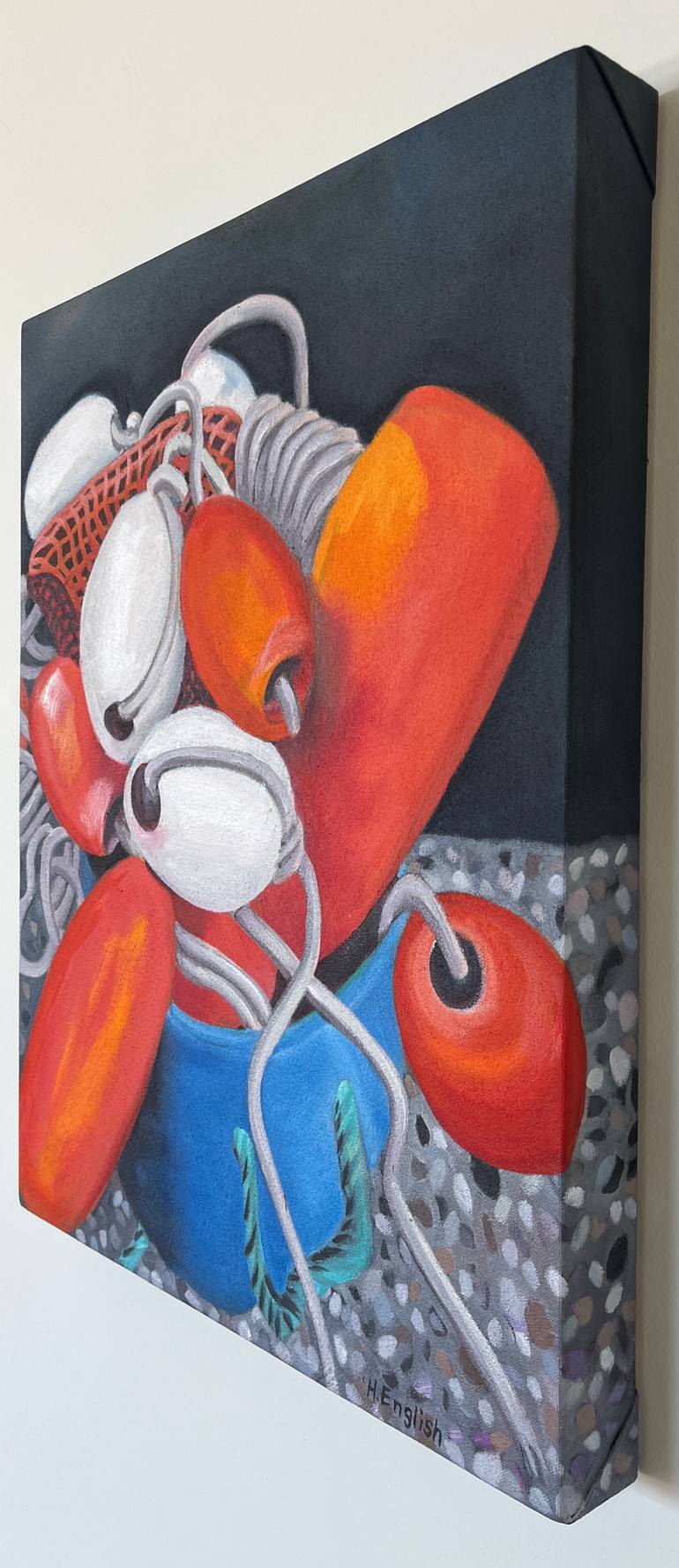 Original Figurative Boat Painting by Helene English