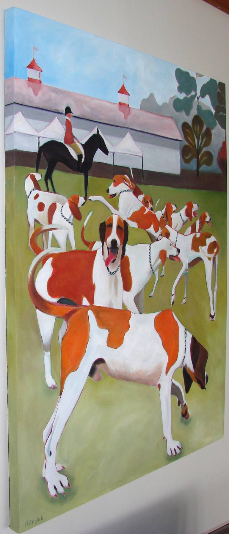 Original Animal Painting by Helene English